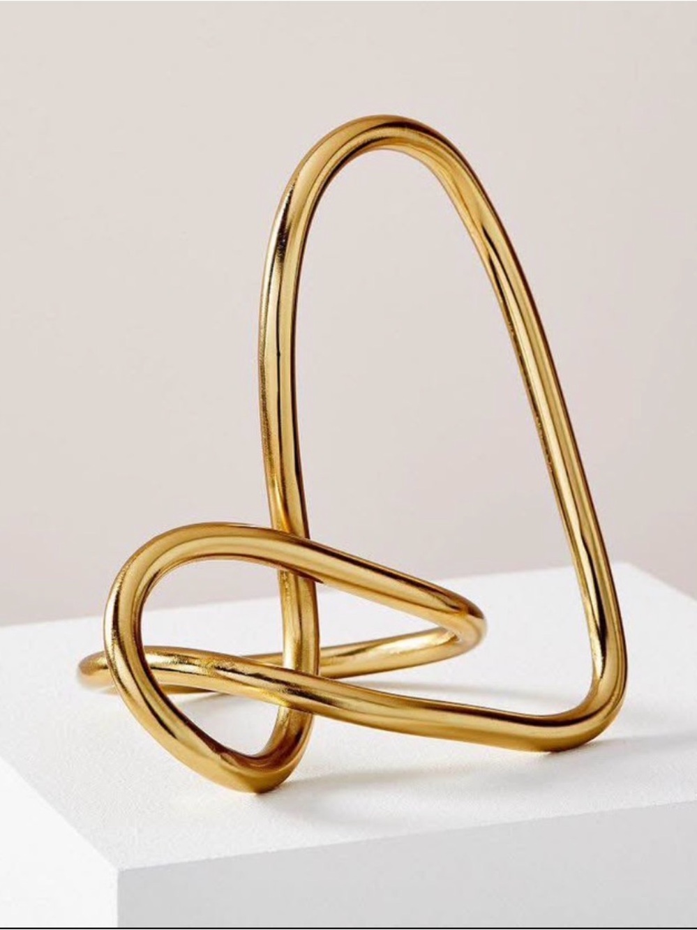 Loop Brass Metal decorative Object by West Elm